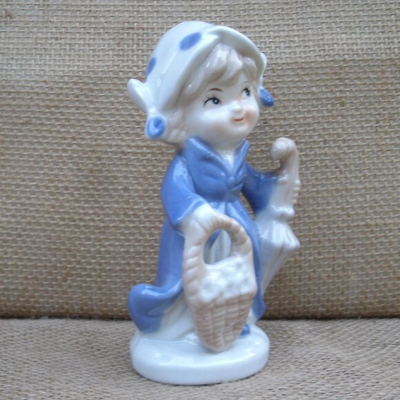Vintage Girl in Coat KPM Porcelain Figurine - Picture 2 of 16